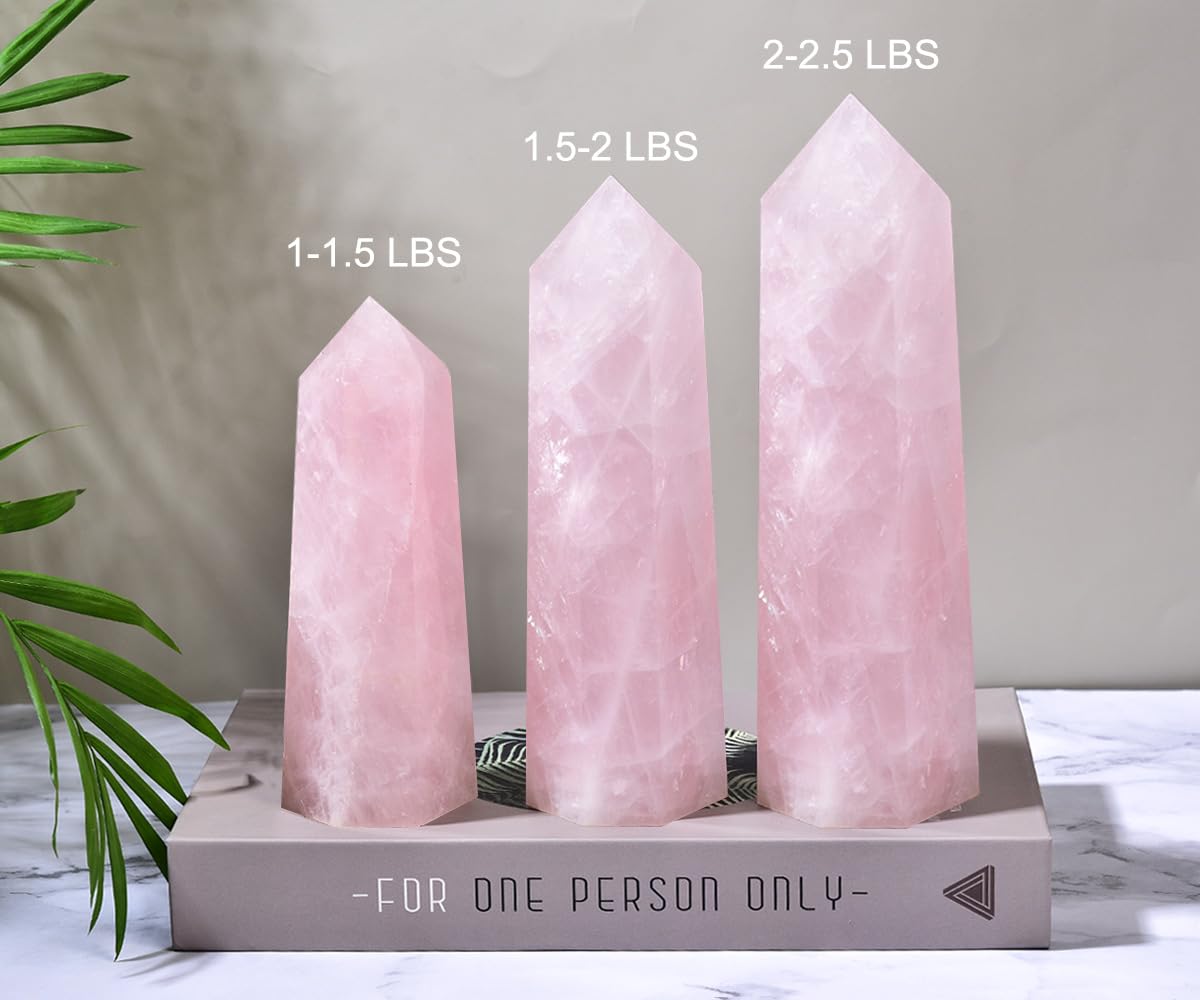 MOGEMT Rose Quartz wand energy cleansing placement for re-energizing rooms