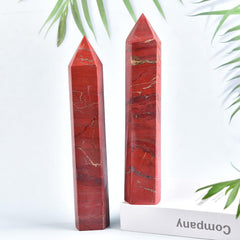 MOGEMT Crystal tower displayed on shelf adds natural decor and a calming mood.