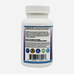 Organic seal close-up on MOJObody Maqui Berry Capsules label