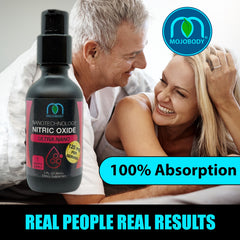 MOJObody Nano Nitric Oxide 2oz label details showing ingredients and purity