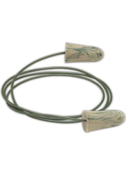 Moldex Camo foam corded ear plug in ear for comfortable noise protection in loud work environments