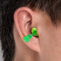 Moldex Glide easy insertion twist demonstration with earplugs