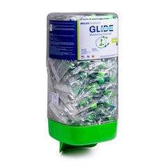 Glide Moldex Soothers PlugStation display highlights high NRR protection.