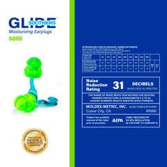 Glide Moldex Soothers PVC-free packaging supports sustainable solutions.