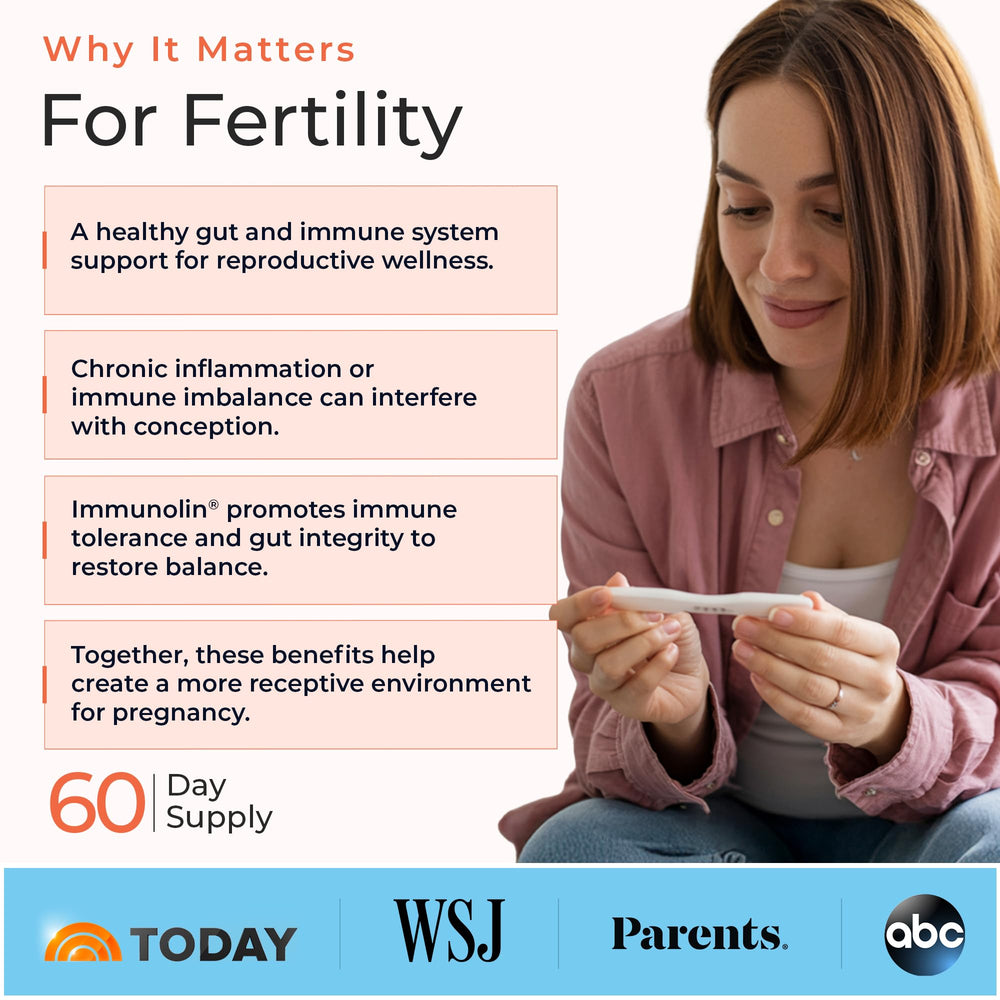 Dairy-free icons on Molecular Fertility Immunoglobulin packaging