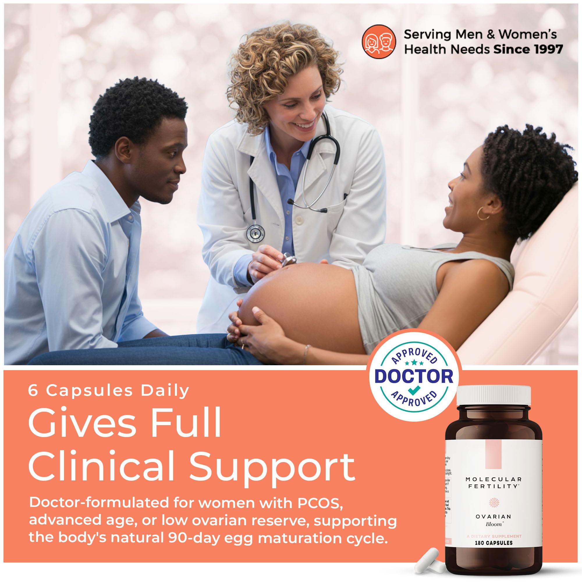 Molecular Fertility Ovarian Bloom bovine ovary powder image suggests premium wellness