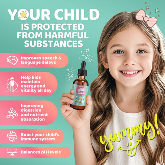 Molorik Pure Zeolite Kids dropper dispensing for easy daily dosing