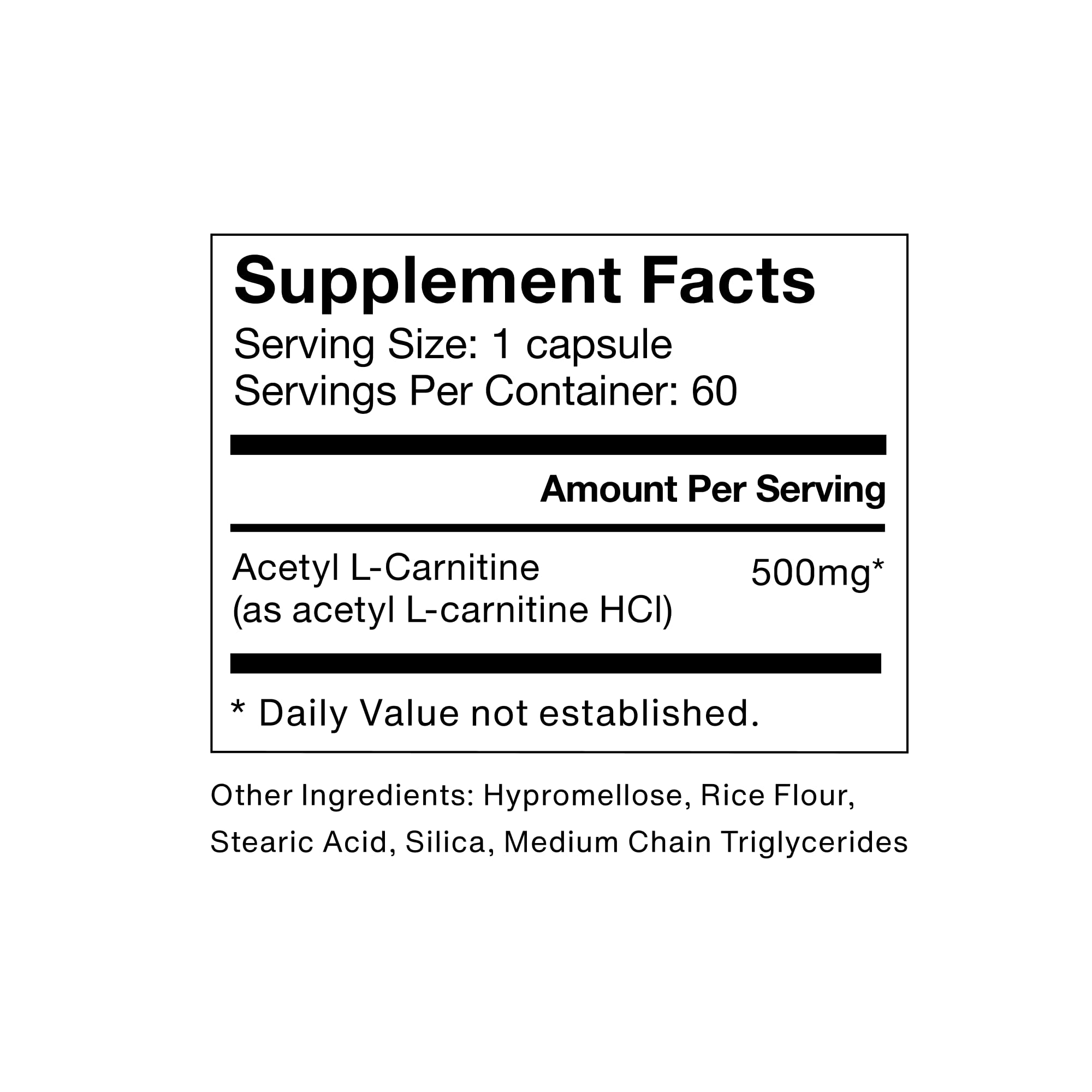 Momentous Acetyl L-Carnitine capsules pack highlights easy daily use.