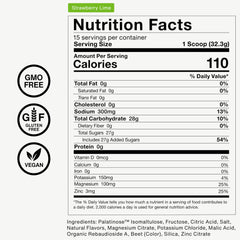 Momentous Fuel gluten-free and GMO-free badges on packaging.