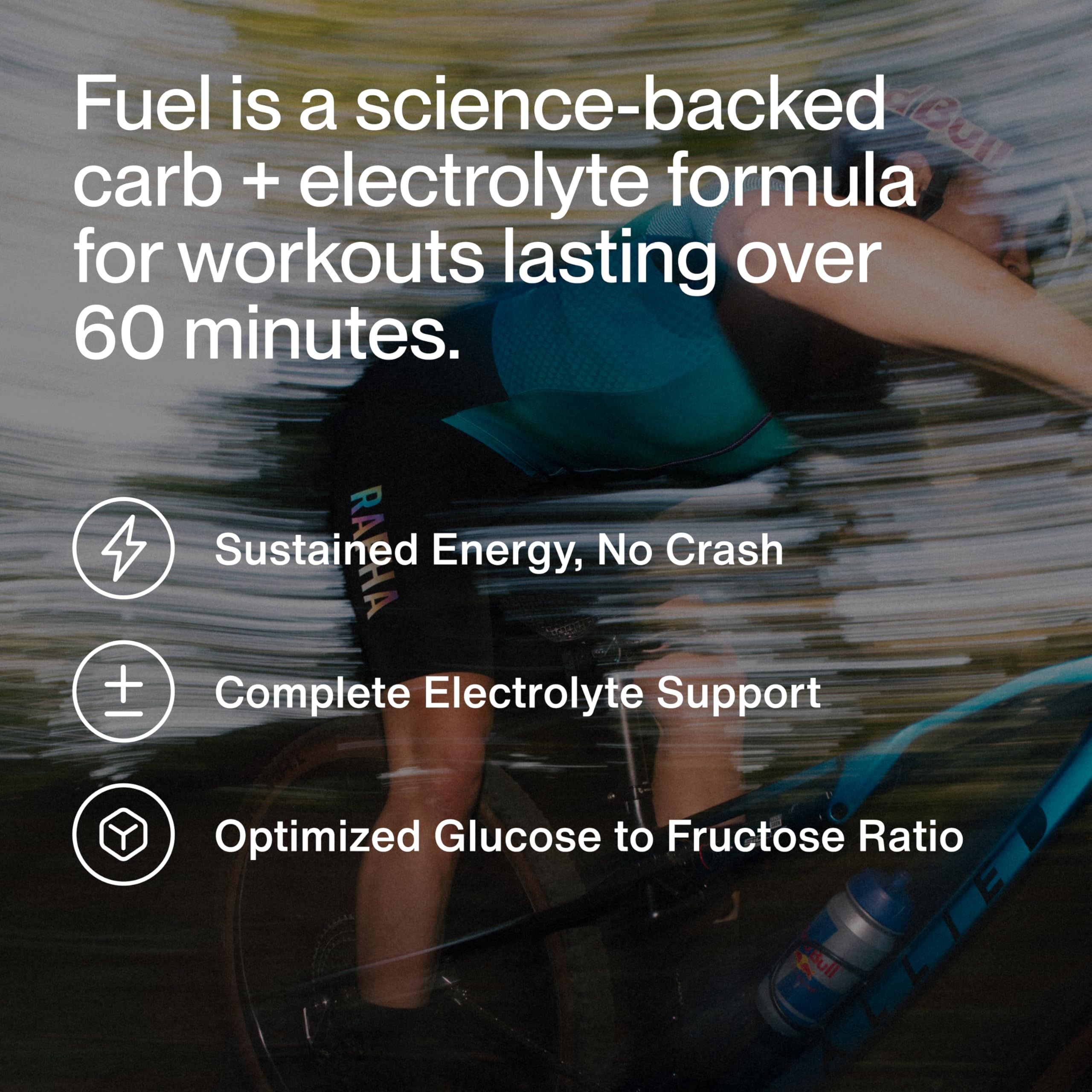 Momentous Fuel being poured into a shaker for convenient mid-workout hydration.