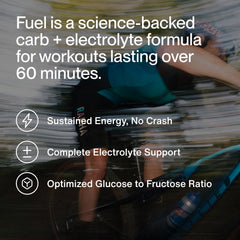 Momentous Fuel being poured into a shaker for convenient mid-workout hydration.