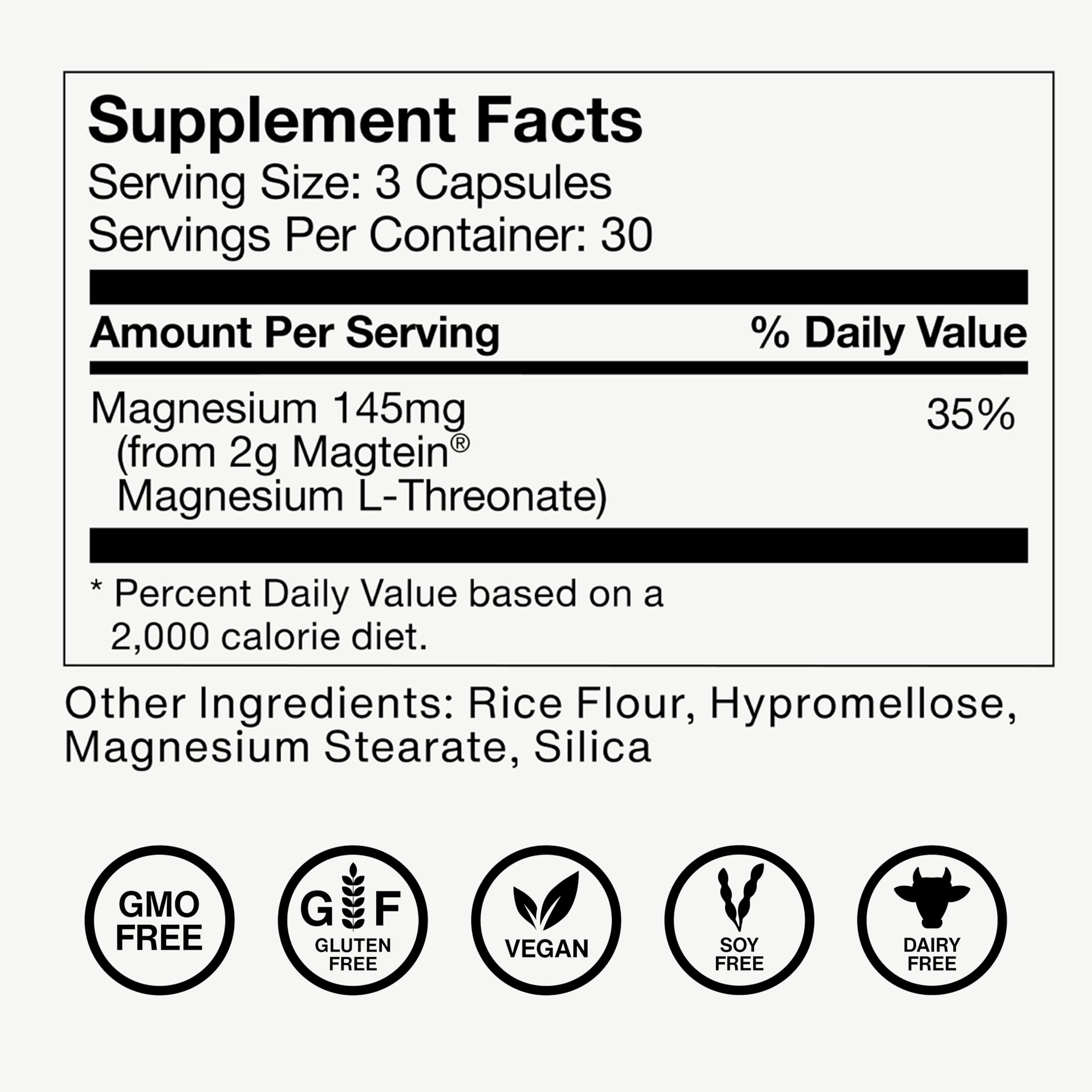 NSF Certified for Sport badge on Momentous Magtein packaging.