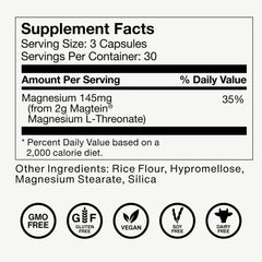 NSF Certified for Sport badge on Momentous Magtein packaging.