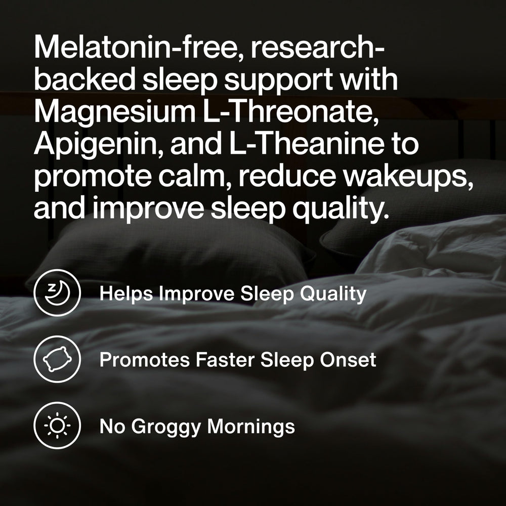 Momentous Nightly Sleep Pack L-theanine capsules promote calm nighttime relaxation