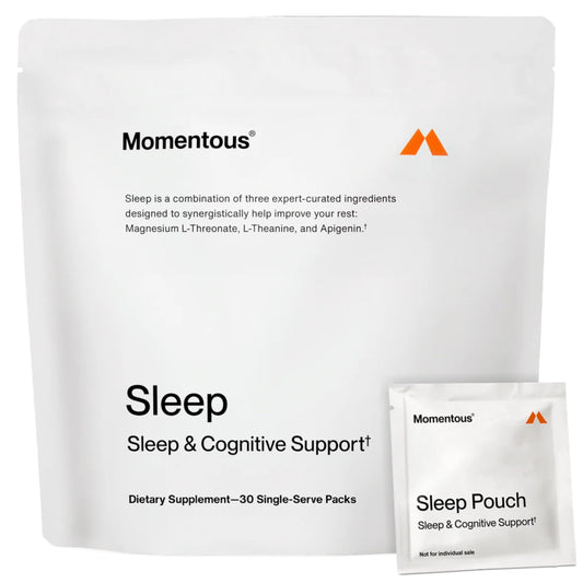 Momentous Nightly Sleep Pack magnesium L-threonate bottle supports restful sleep
