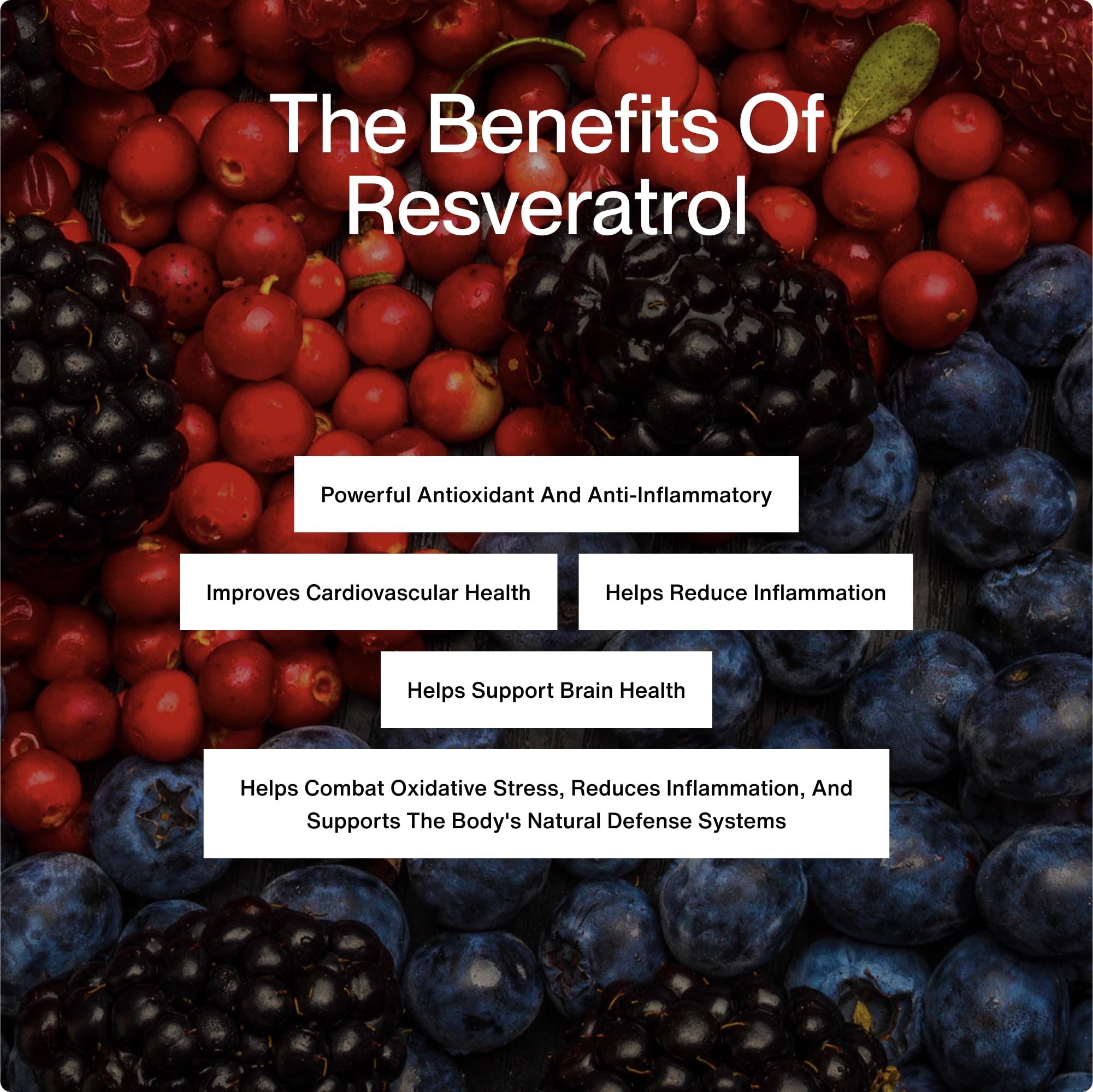 Momentous Resveratrol label detail shows natural polyphenol source.