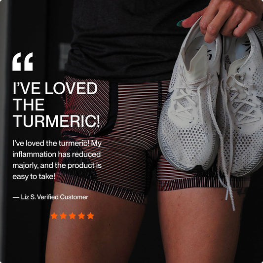 Momentous Turmeric bottle closeup highlighting Meriva Curcumin Phytosome