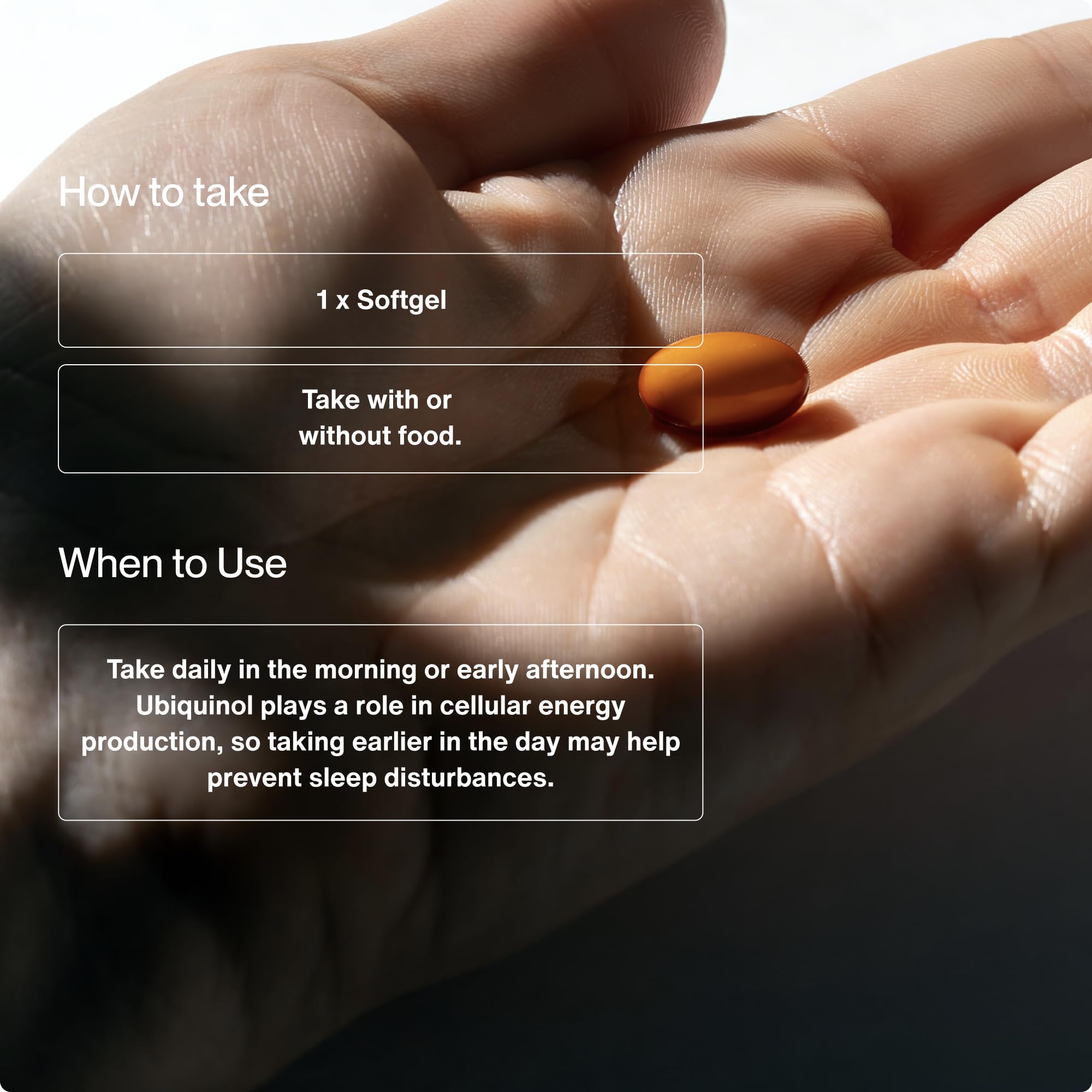 Momentous Ubiquinol label close-up emphasizes NSF for Sport certification.