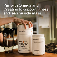 Momentous Vanilla Spice packaging highlights gluten-free and non-GMO features.