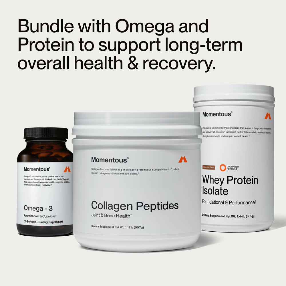 Vitamin C label on Momentous collagen packaging