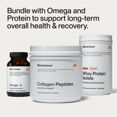 Vitamin C label on Momentous collagen packaging
