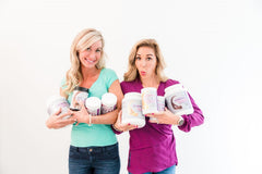 Momsanity non-GMO and dairy-free label emphasizing clean nutrition.