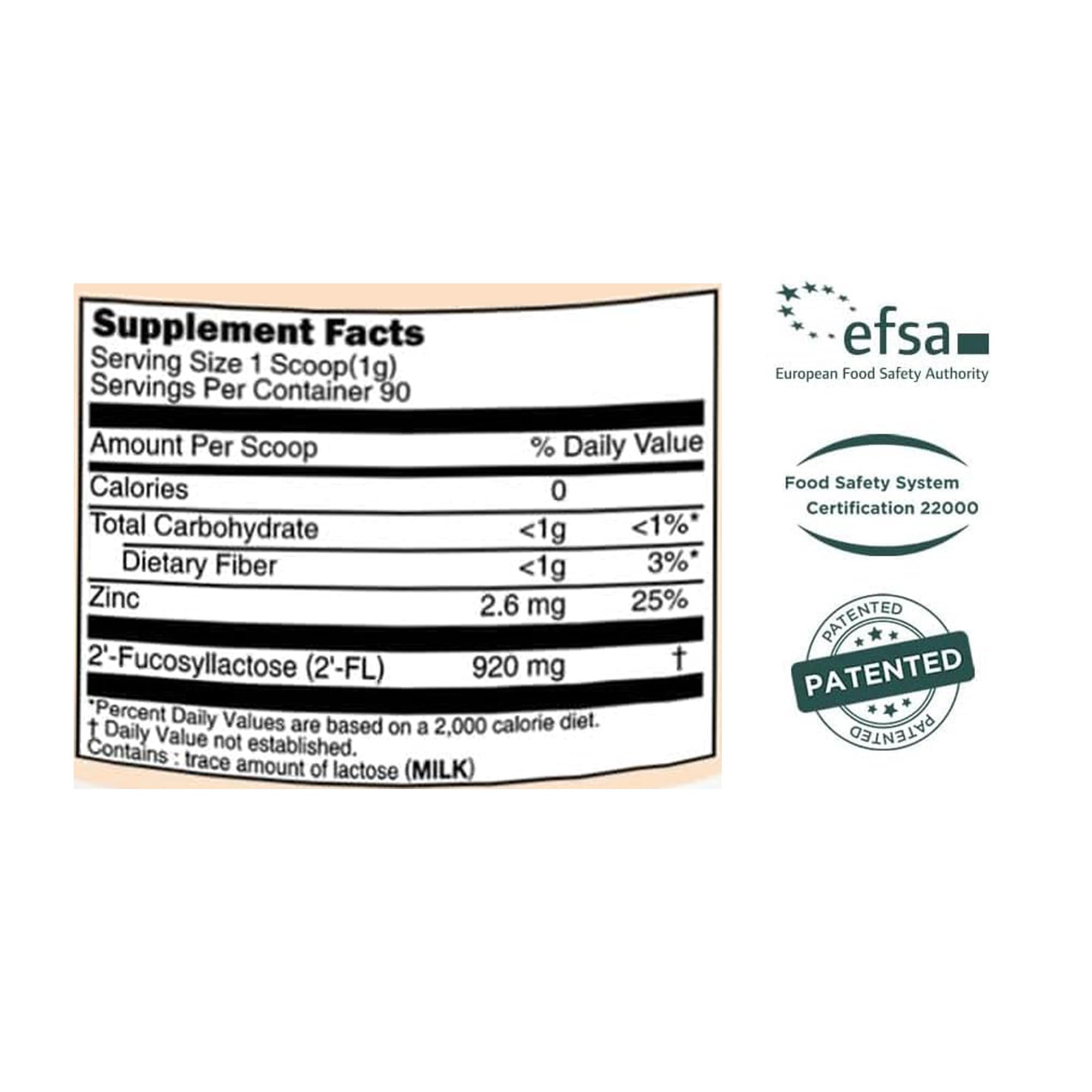 MOMSTAMIN 2'-FL HMO powder blended into yogurt or smoothie for versatile use.