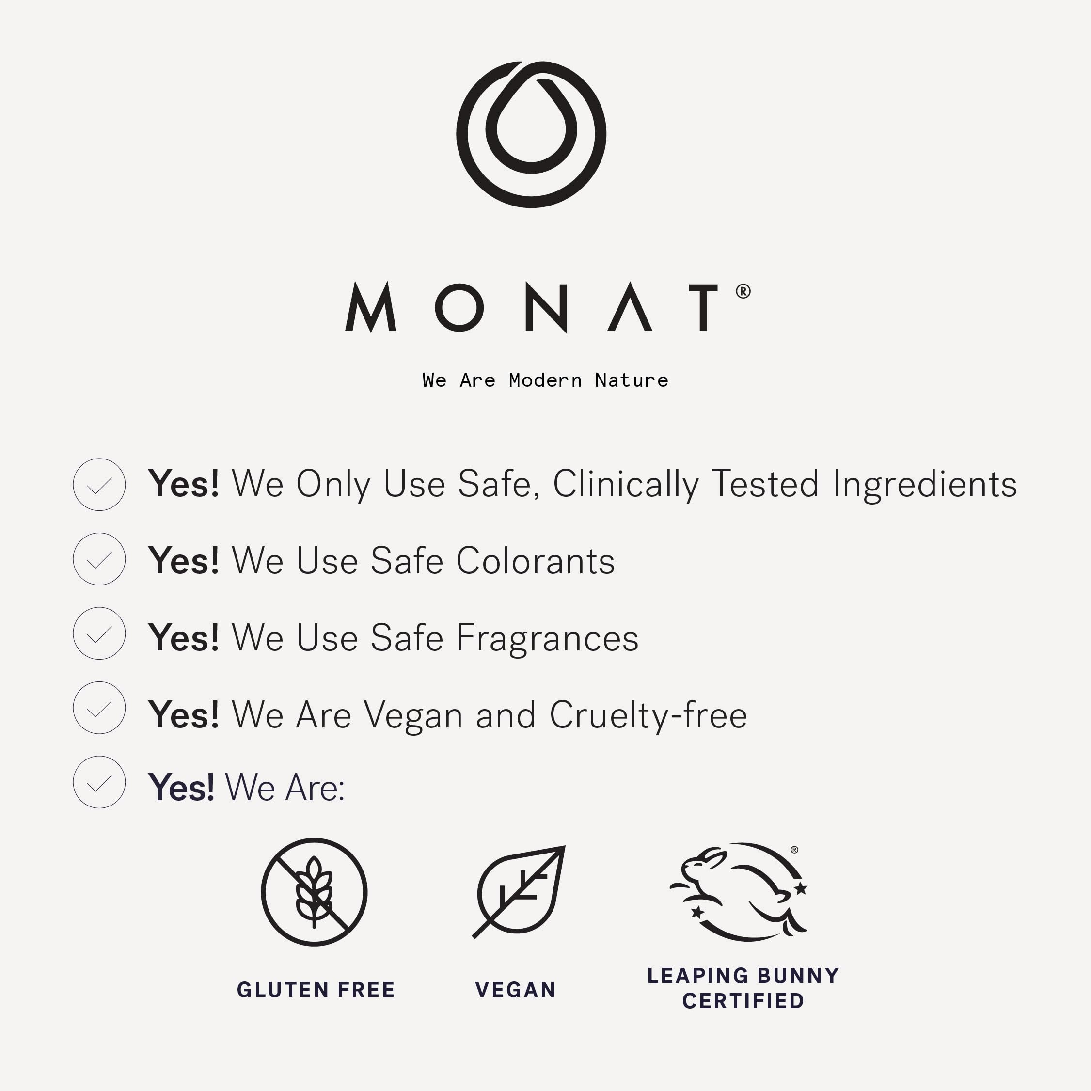 MONAT IR daily-use routine shot invites simple, manageable supplementation.