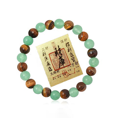 Money Feng Shui Bracelet golden tiger eye beads for focused action and prosperity.