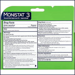 Monistat 3-Day applicators pair ready for easy at-home usage.
