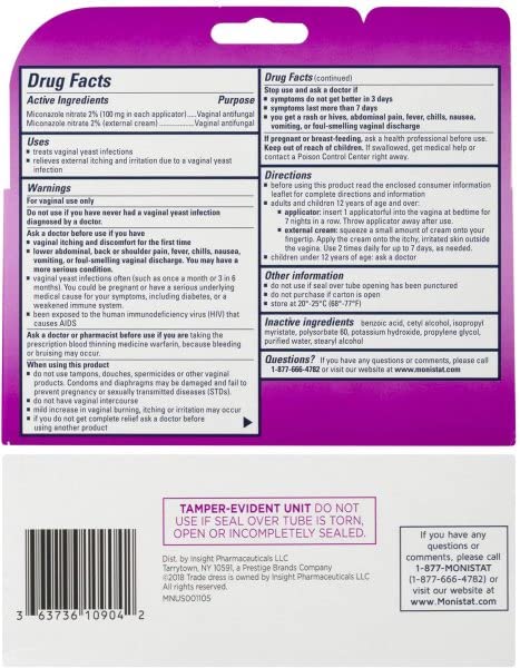 Monistat Brand Logo reinforces trust in the product line for yeast infection care.