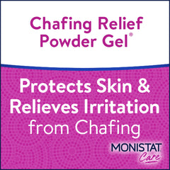 Monistat Chafing Relief Powder Gel application demonstrates easy, non-greasy use