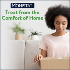 Monistat miconazole nitrate dosage detail promoting antifungal action.