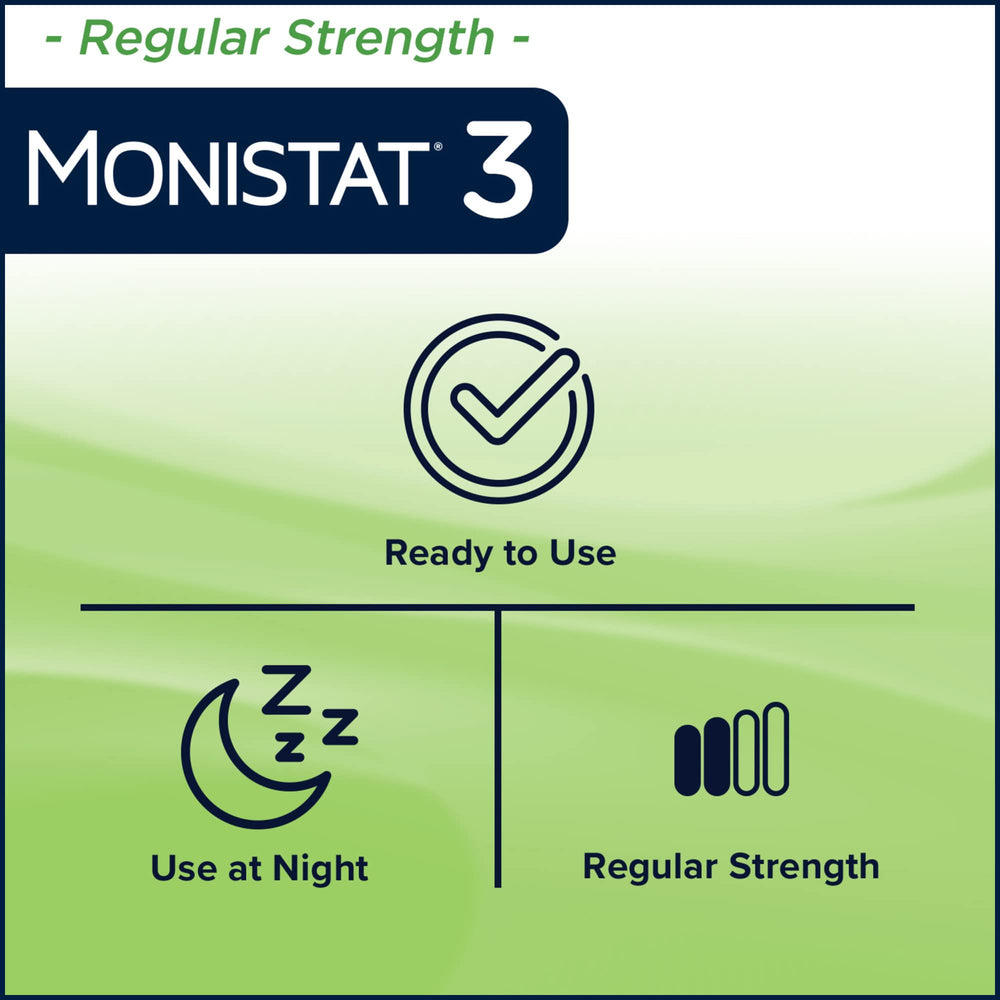 Monistat treatment kit label indicating OTC gynecologist recommendation.