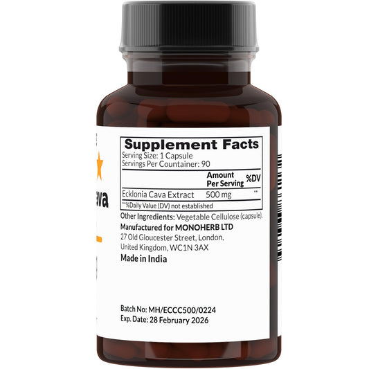 MONOHERB Ecklonia Cava Extract capsules-pour for easy daily use and polyphenol-rich nutrition.