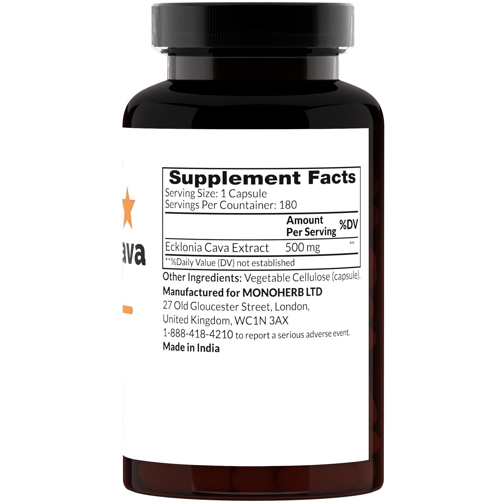 MONOHERB Ecklonia Cava Extract capsules support a convenient daily regimen.