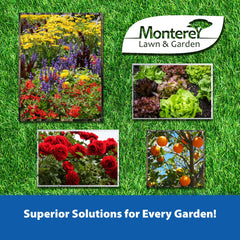 32 oz Monterey B.t. bottle in a green garden setting