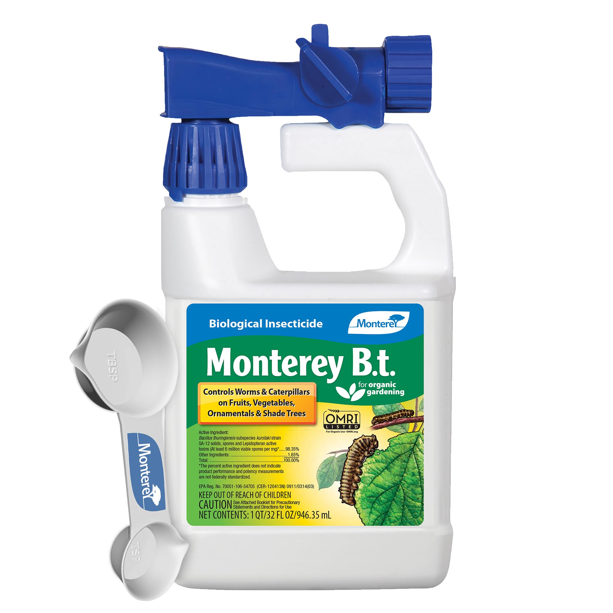 Monterey B.t. bottle with measuring spoon for precise mixing and dosing