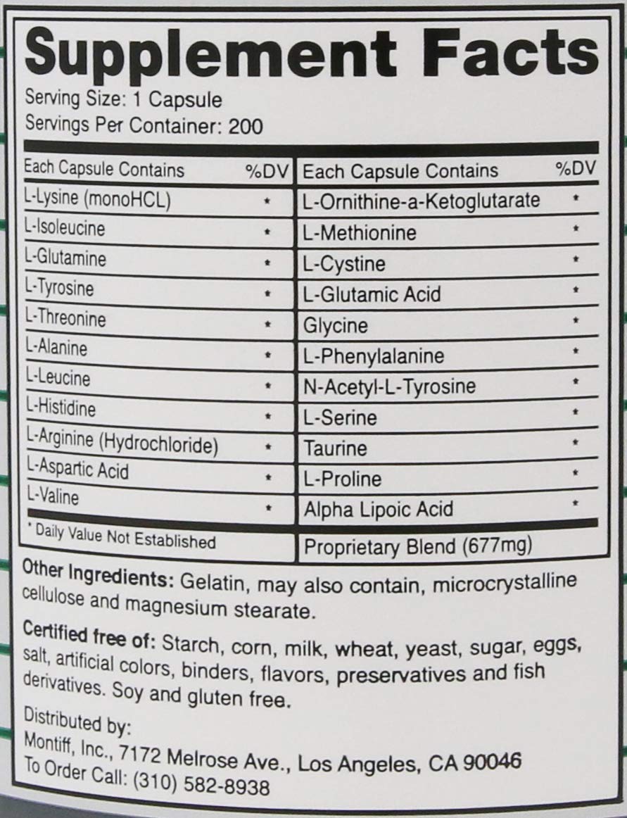 Montiff All-Basic capsules close-up for daily wellness and recovery support.