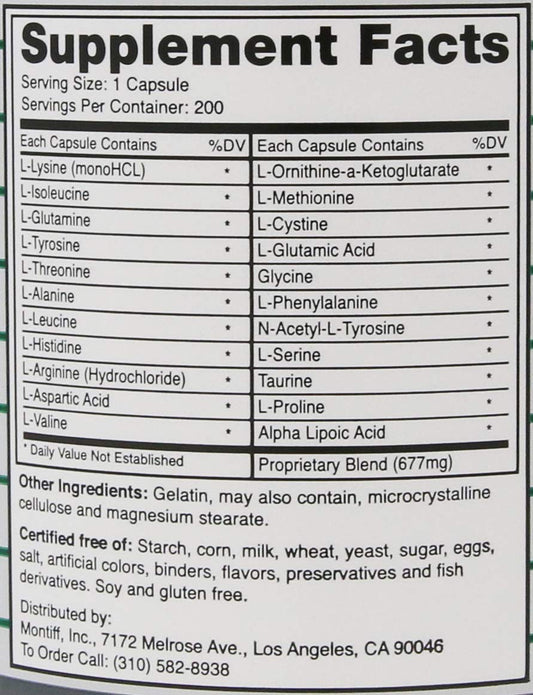 Montiff All-Basic capsules close-up for daily wellness and recovery support.