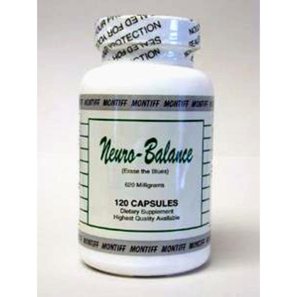 Montiff Neuro-Balance 620 mg bottle; supports daytime focus and balanced mood.