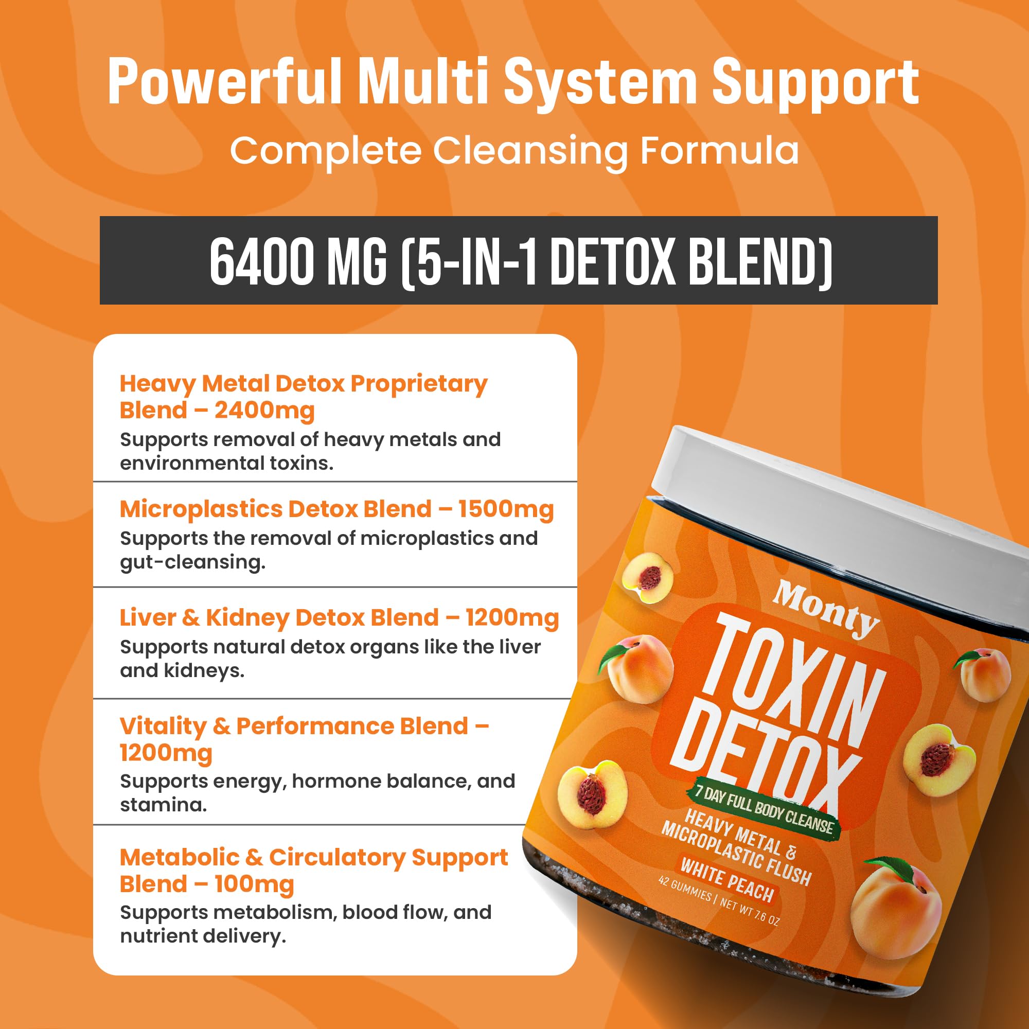 Monty herbal blend gummies on kitchen counter suggesting digestive balance