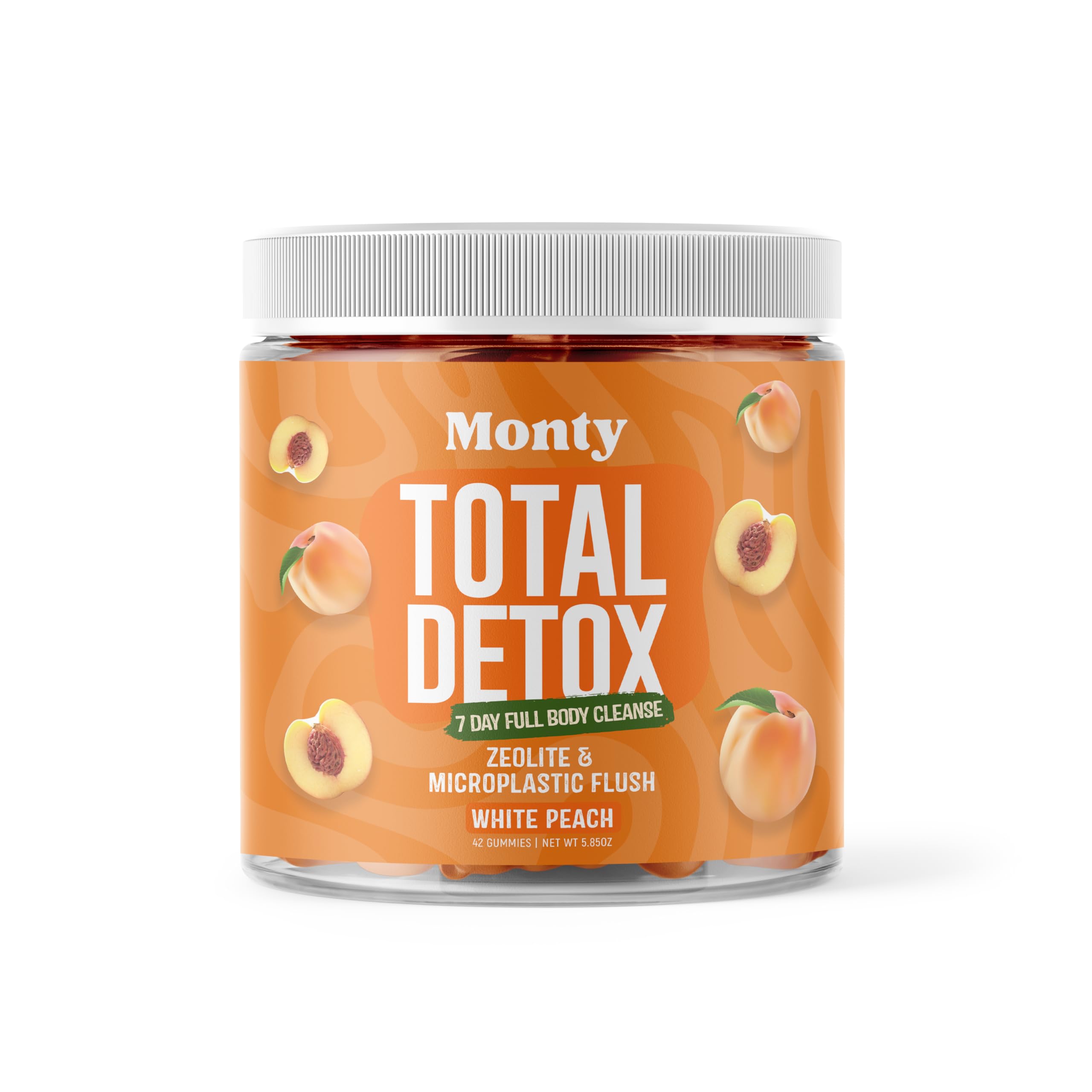 Monty Supplements microplastic zeolite gummies bottle supporting daily balance