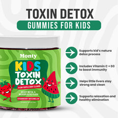 Monty Zeolite Detox pack shown on kitchen counter for easy routine