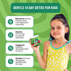Monty Detox gummies featuring vitamins C and D3 for kids