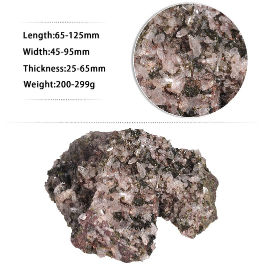 Mookaitedecor epidote raw stone on shelf enhances calm ambience.