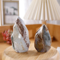 Mookaitedecor Ocean Jasper Obelisk elegant crystal form for shelves