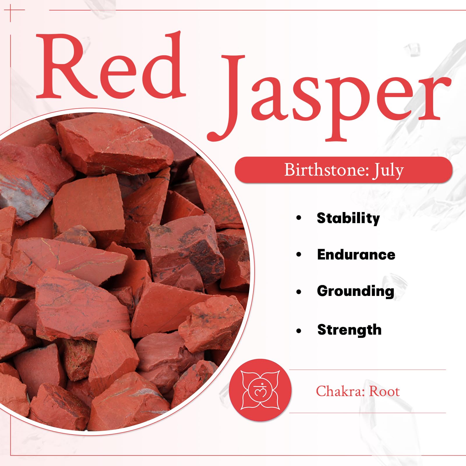Mookaitedecor red jasper cube helps grounding on altar or table
