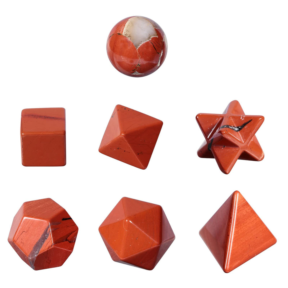 Mookaitedecor red jasper octahedron supports visual meditation and balance
