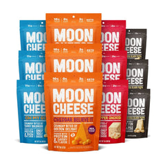Moon Cheese Bites cheddar pack for crunchy protein snack and lunch boxes